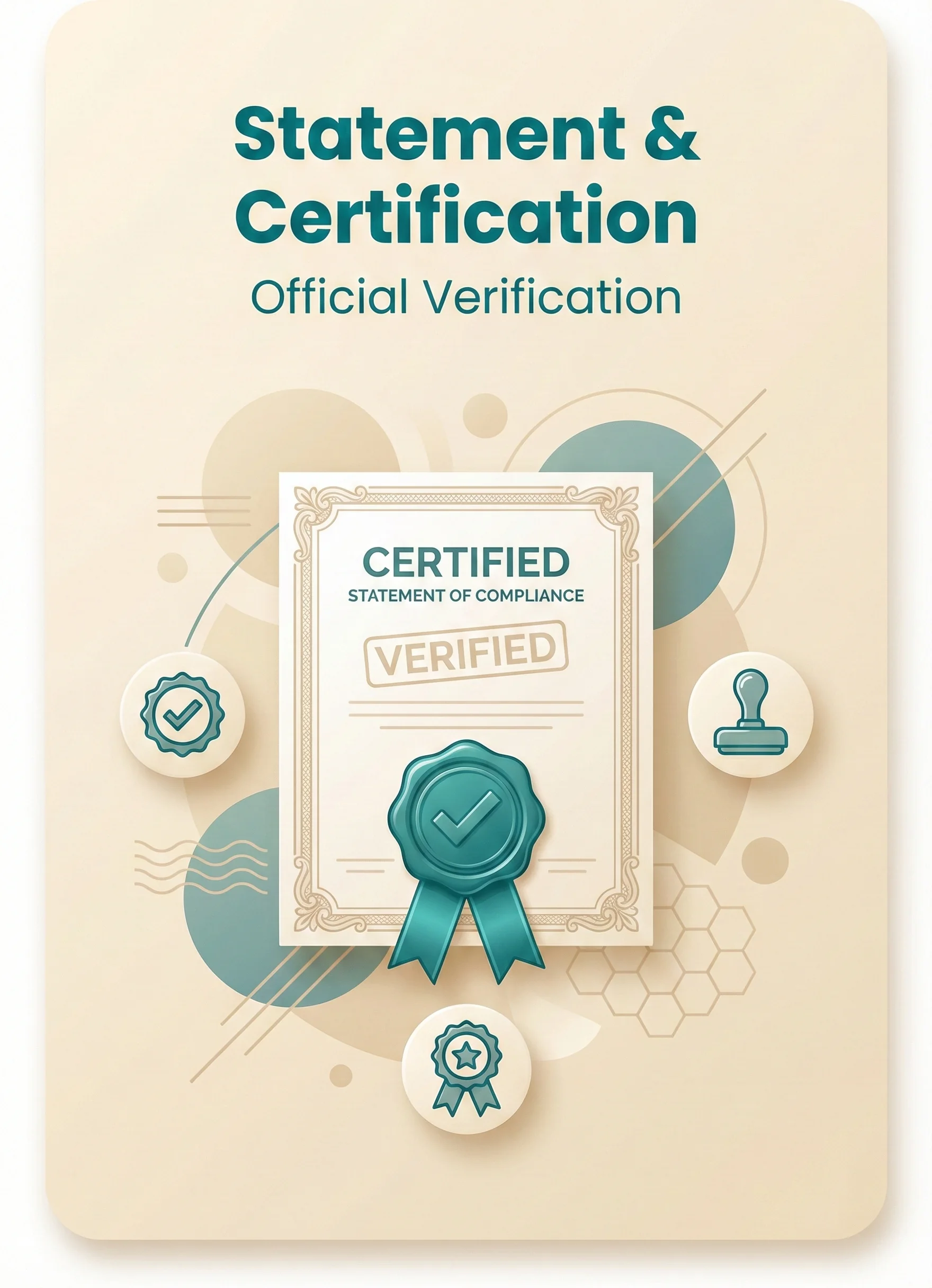 Statement & Certification - Official documentation